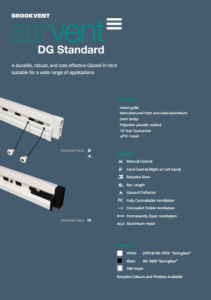 airvent DG Standard glazed in window vent brochure