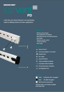 airvent PD - Patio Door glazed in window vent brochure